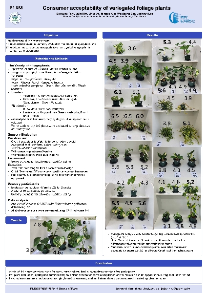 [2022 Eurosense] Consumer acceptability of variegated foliage plants main image