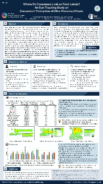 [2025 한국식품영양과학회] Where Do Consumers Look on Food Labels? An Eye-Tracking Study on Consumers' Perception of Ultra-Processed Foods main image