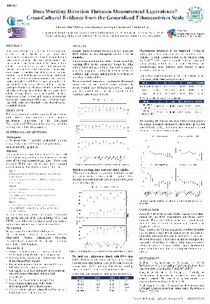[2026 한국식품과학회] Does Wording Direction Threaten Measurement Equivalence? Cross-Cultural Evidence from the Generalized Ethnocentrism Scale main image